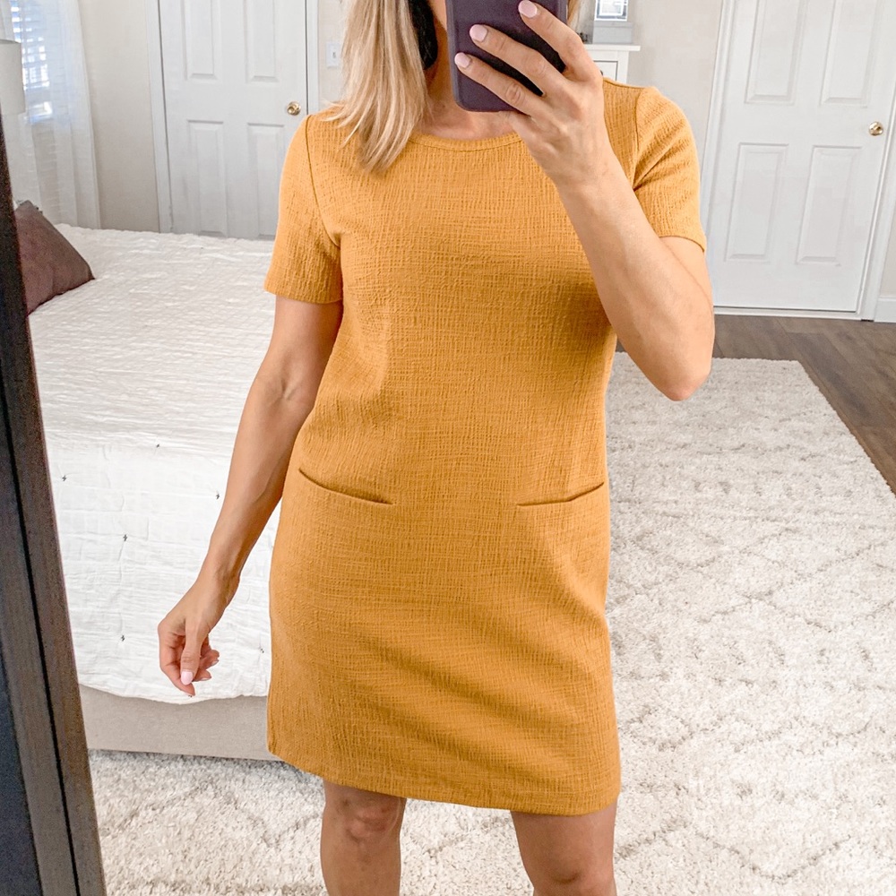Cynthia Rowley Yellow Cotton Shift Dress